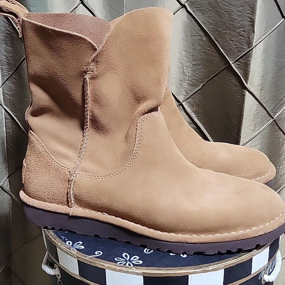 EUC- UGG Alida Unlined Suede Slouch Boots